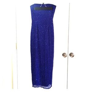 Scala Royal Blue Sequin Prom/Evening Dress